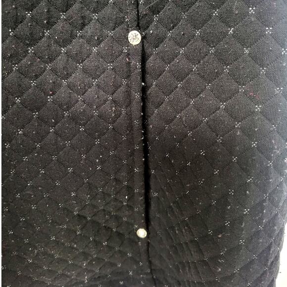 Allison Daley Black with Silver Sparkle Sleeveless Vest - XL - Picture 5 of 9